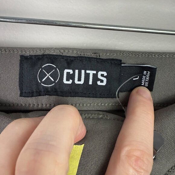 Cuts Men’s Pants Large Olive Green Slim Fit Performance Jogger Tapered Stretch - Picture 8 of 10